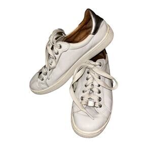 Ugg Australia Milo White Leather Sneakers Tennis‎ Shoes Womens Size 7.5